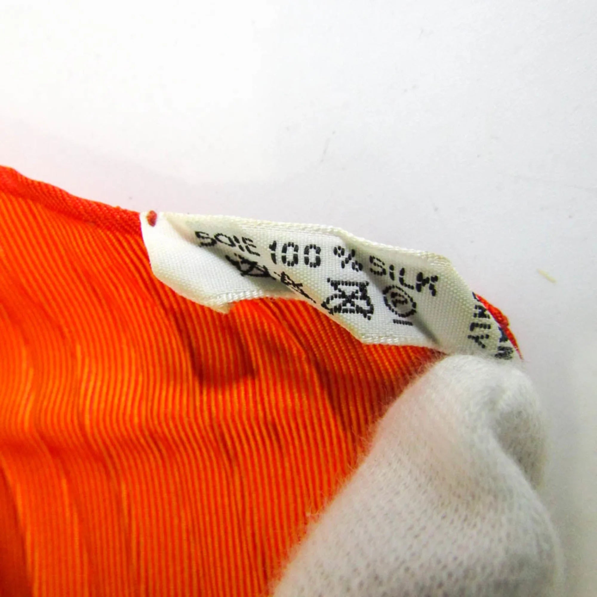 Pre-Owned Hermes Pleats Women's Sizeilk Sizecarf Orange (Good)