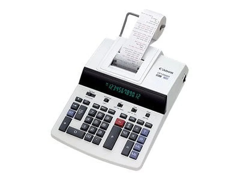 Canon CP1200DII 12-Digit Commercial Desktop Printing Calculator, BK/RD Print, 4.3L/Sizeec