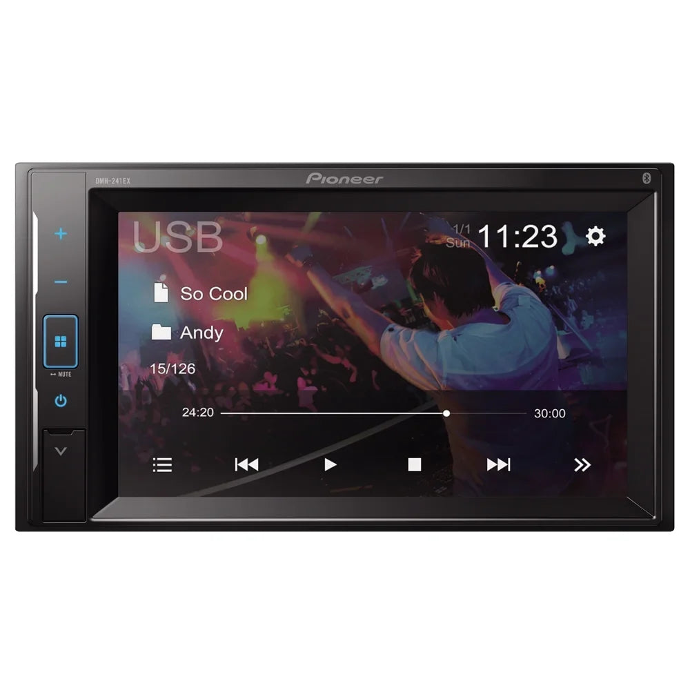 New Pioneer DMH-241EX Digital Media Receiver w/ Backup Camera (Does Not Play CDs)