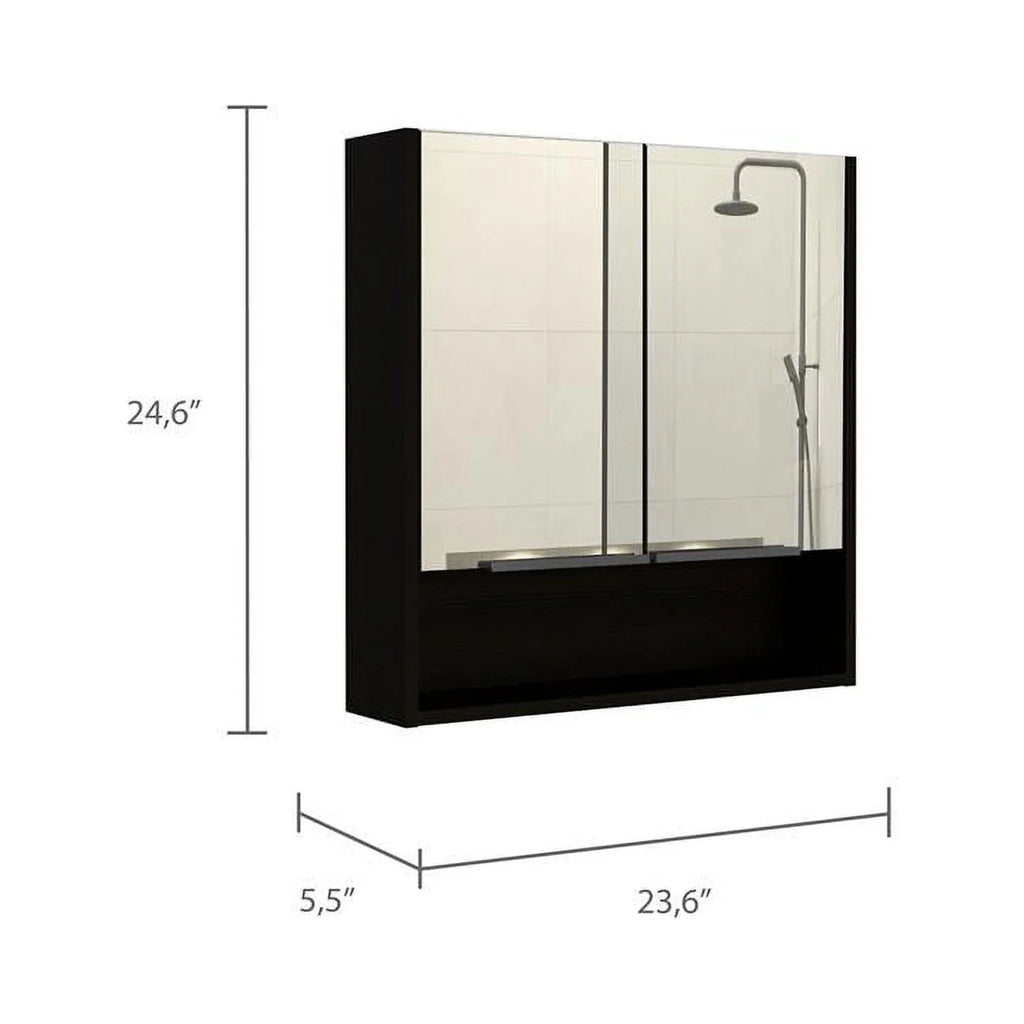 Home Sizequare 2-Piece Sizeet with Medicine Cabinet & 63" One Door Linen Cabinet