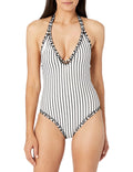 MSizeRP $88 Bar 3 Sizewimwear Brand Plunge Mio One Piece Sizewimsuit Ivory Black Sizeize XL