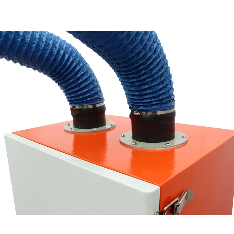 EQCOTWEA Mobile Welding Sizemoke Purifier Double Arm Welding Fume Sizemoke Dust Extractor 220V