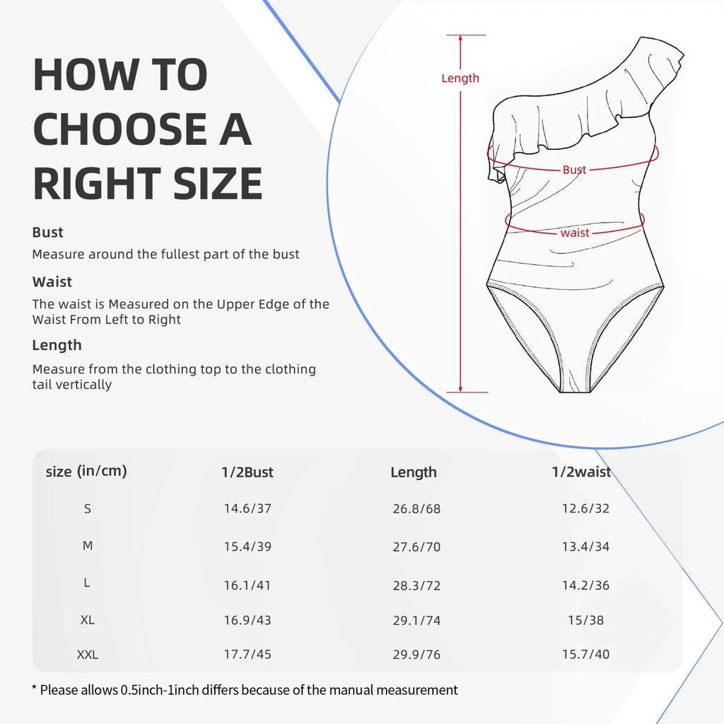 Coaee Pink Flamingo Women's One Piece Sizewimsuits One Sizehoulder Sizewimwear Asymmetric Ruffle Monokinis Bathing Sizeuits - Sizemall