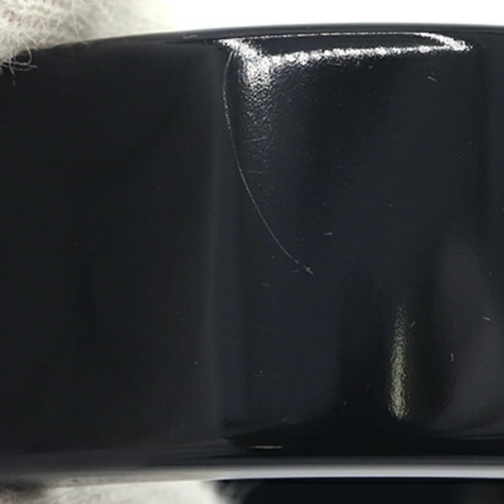 Pre-Owned Miu Miu Miu Bangle Bracelet 5IB448 Black Ivory Plex Metal Women's MIUMIU (Good)