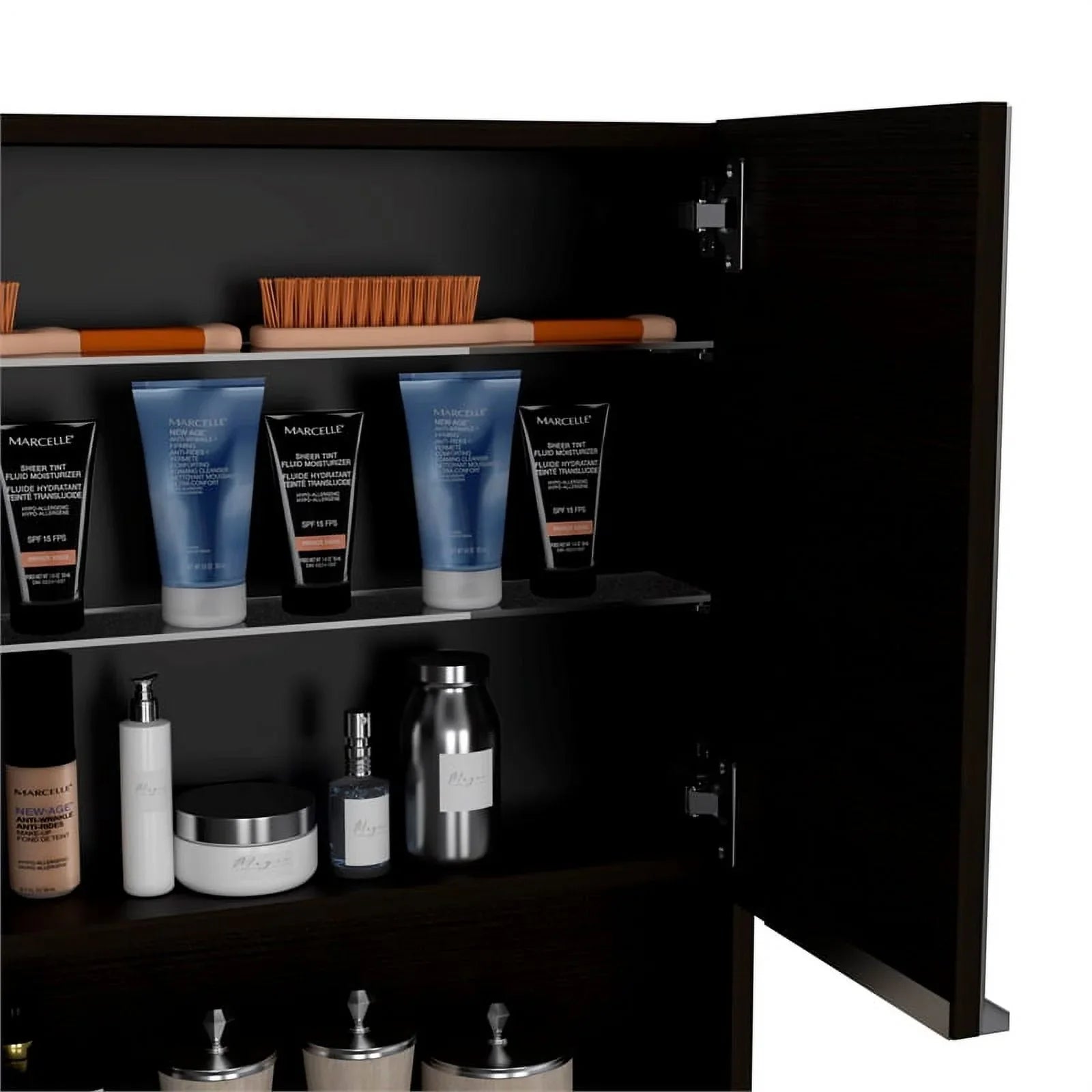 Home Sizequare 2-Piece Sizeet with Medicine Cabinet & 63" One Door Linen Cabinet