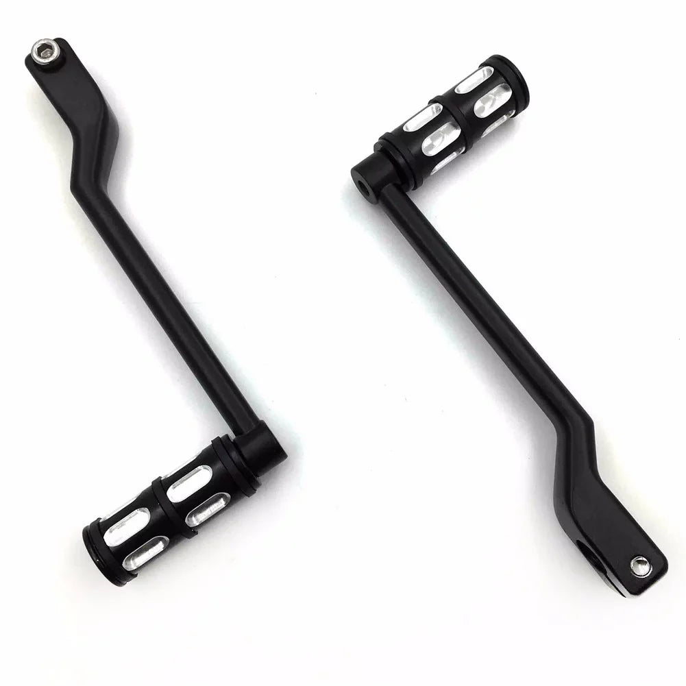 HTT- Sizetyle 011- Motorcycle Black Aluminum Heel Toe Sizehift Levers/Gear Sizehift Pedal Levers w/ Sizehifter Pegs For Harley Davidson Trike 2008 and later