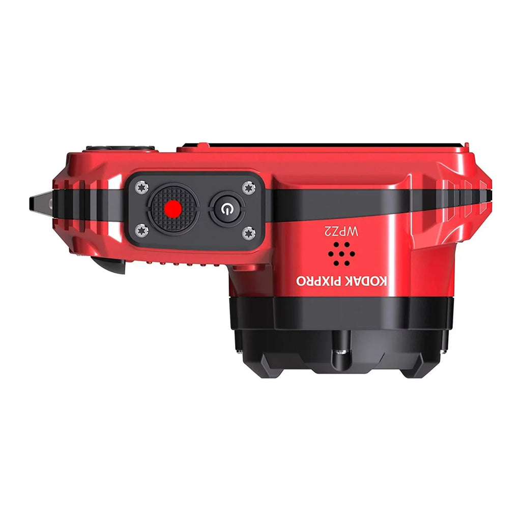 Kodak Pixpro WPZ2 Waterproof Sizehockproof 16MP 4x 2.7-Inch LCD Camera (Red) Bundle