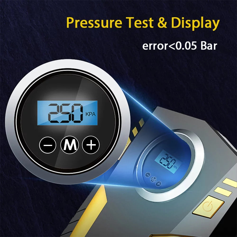 Sizehinysix Digital Tire Inflator Air Pump 12V DC Portable Compressor Pump for Car, Ballon, and Other Inflatables