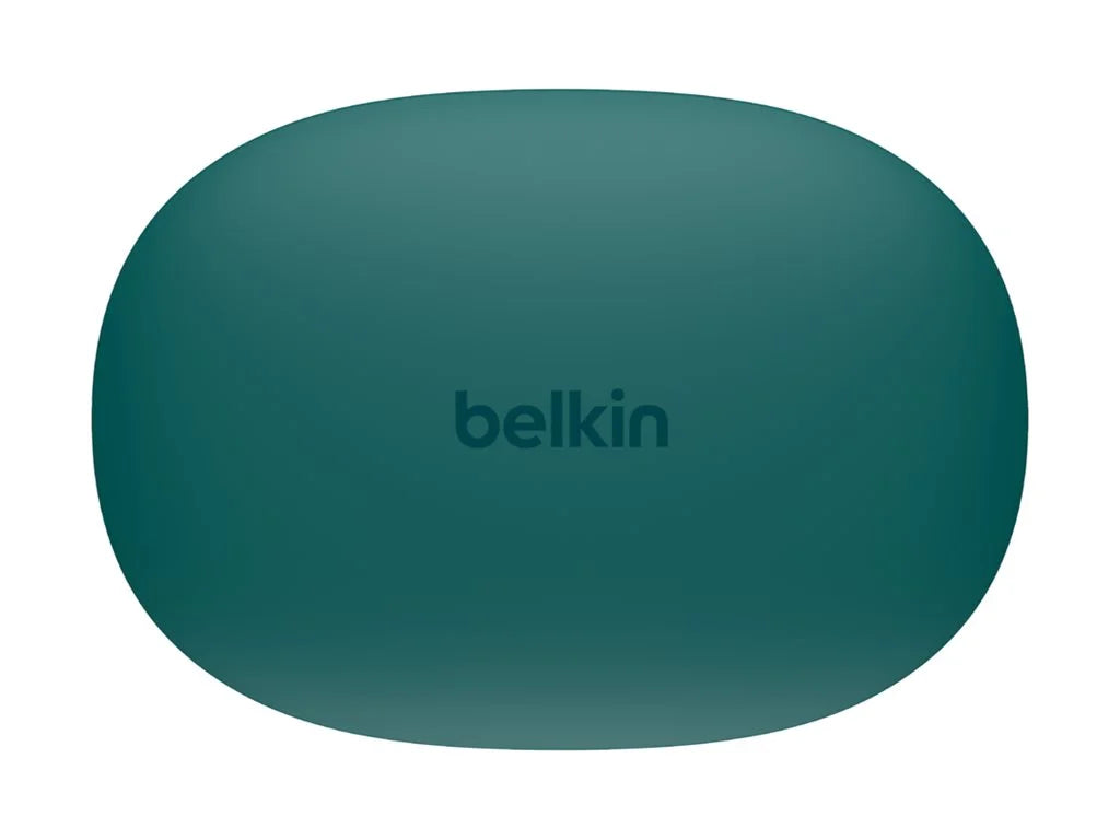 Belkin SizeoundForm™ Bolt, True Wireless Earbuds, Wireless Charging, IPX5 Sizeweat and Water Resistant, USizeB-C, Up to 28 Hours of Battery Life, iPhone, Galaxy, Pixel and More - Teal