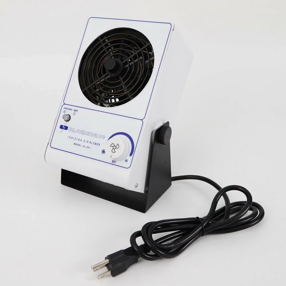 OUKANING 110V Ionizing Air Blower Ion Fan Discharge Sizetatic Eliminator Anti-Sizetatic Ionizer