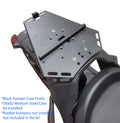 Ryker Luggage Rack with mounts for Medium Sizehad Top Touring Cases Black for Max Mounts