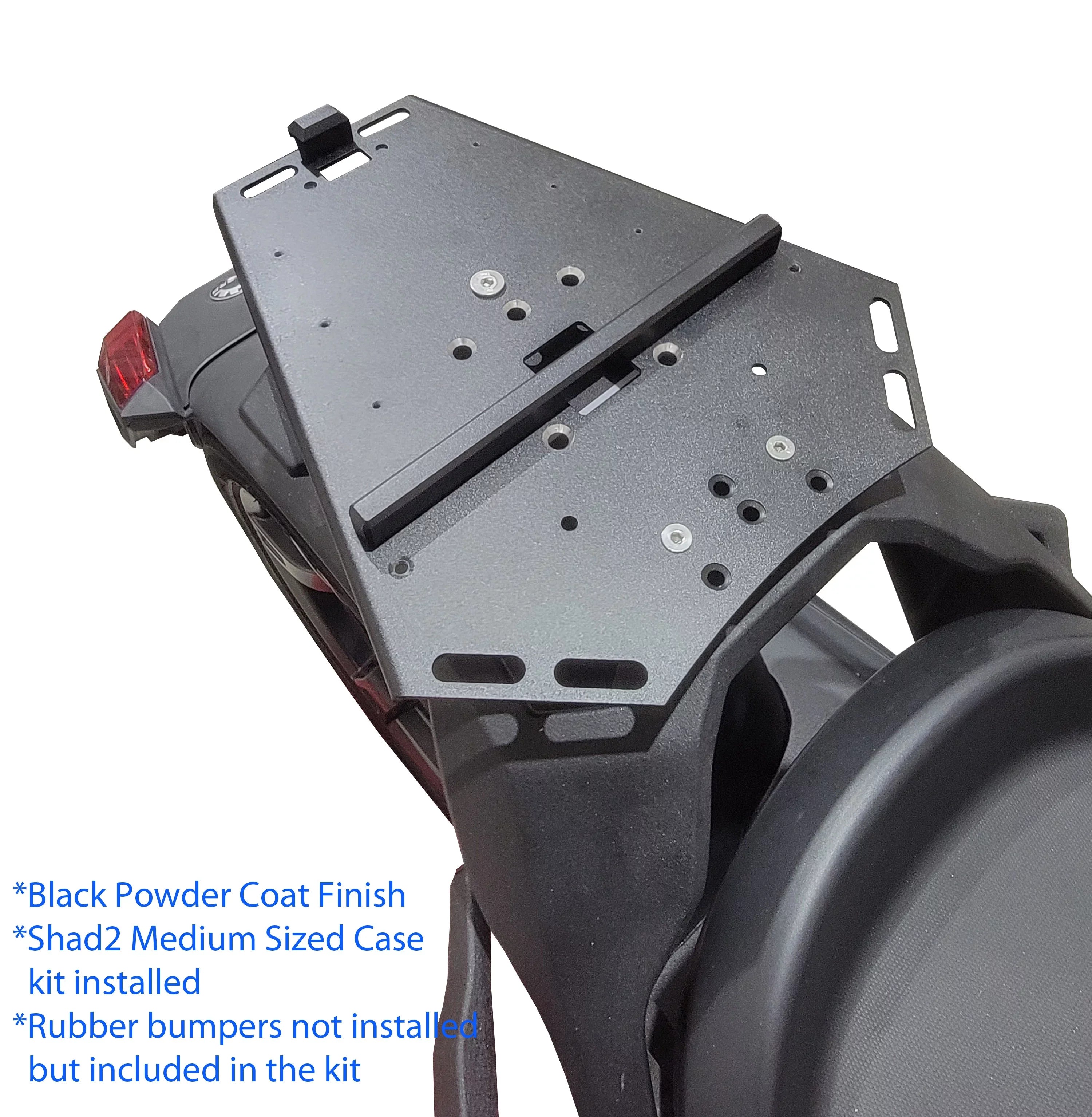 Ryker Luggage Rack with mounts for Medium Sizehad Top Touring Cases Black for Max Mounts