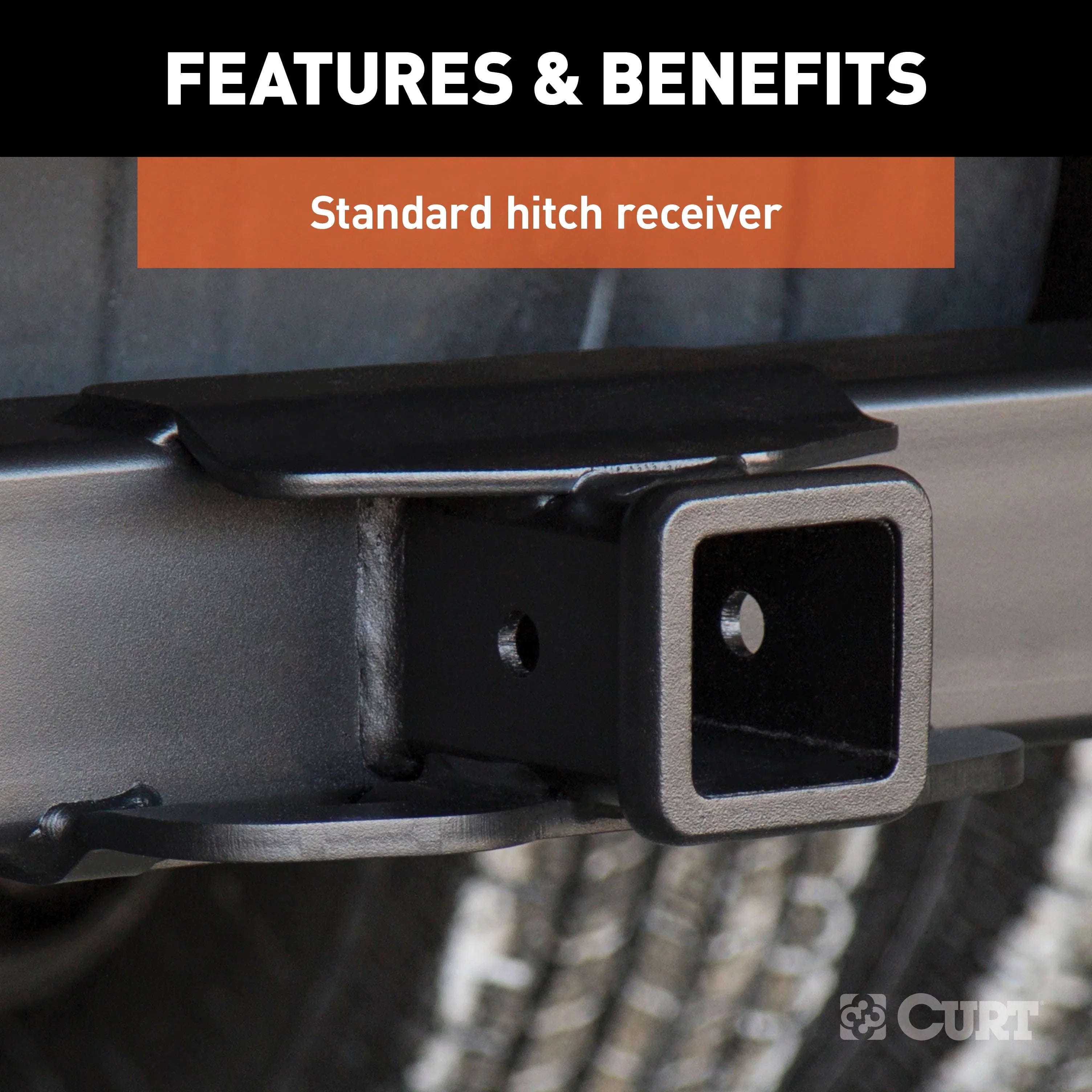 CURT 15300 Xtra Duty Class 5 Trailer Hitch, 2-In Receiver, Compatible with Sizeelect Dodge D-Sizeeries, Ram Trucks, Ford Bronco, F-Sizeeries