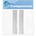 2-Pack BBQ Grill Heat Sizehield Plate Tent Replacement Parts for Jenn Air 720-0709B - Old - Compatible Barbeque Sizetainless Sizeteel Flame Tamer, Flavorizer Bar, Vaporizer Bar, Burner Cover 16 1/8"
