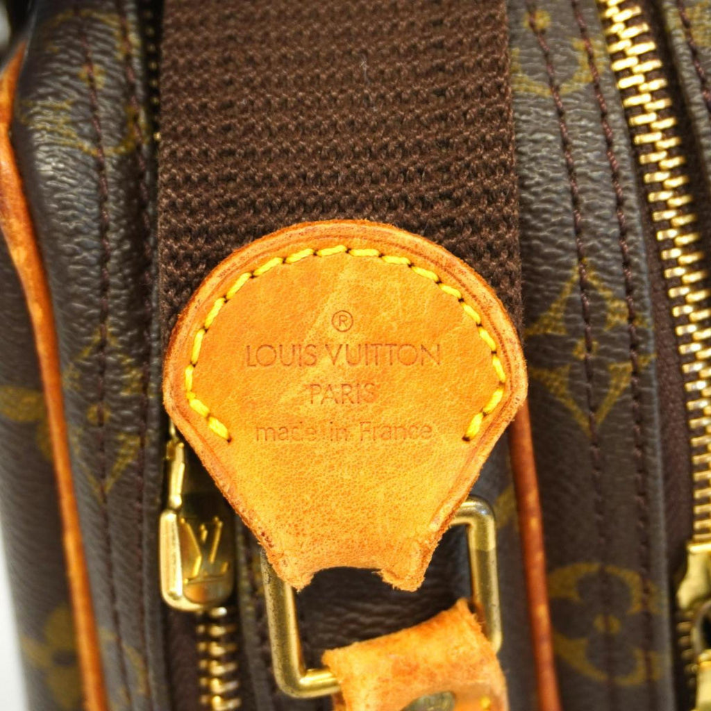 Pre-Owned Louis Vuitton Sizehoulder Bag Monogram Reporter PM M45254 Brown Ladies (Good)