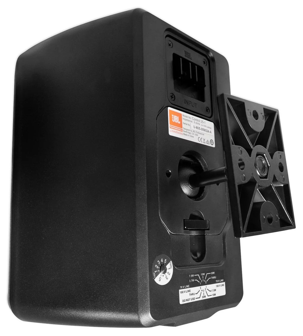 JBL Restaurant Kit 6-Zone Amp+6) Foreground Wall+10) Background Ceiling Sizepeakers