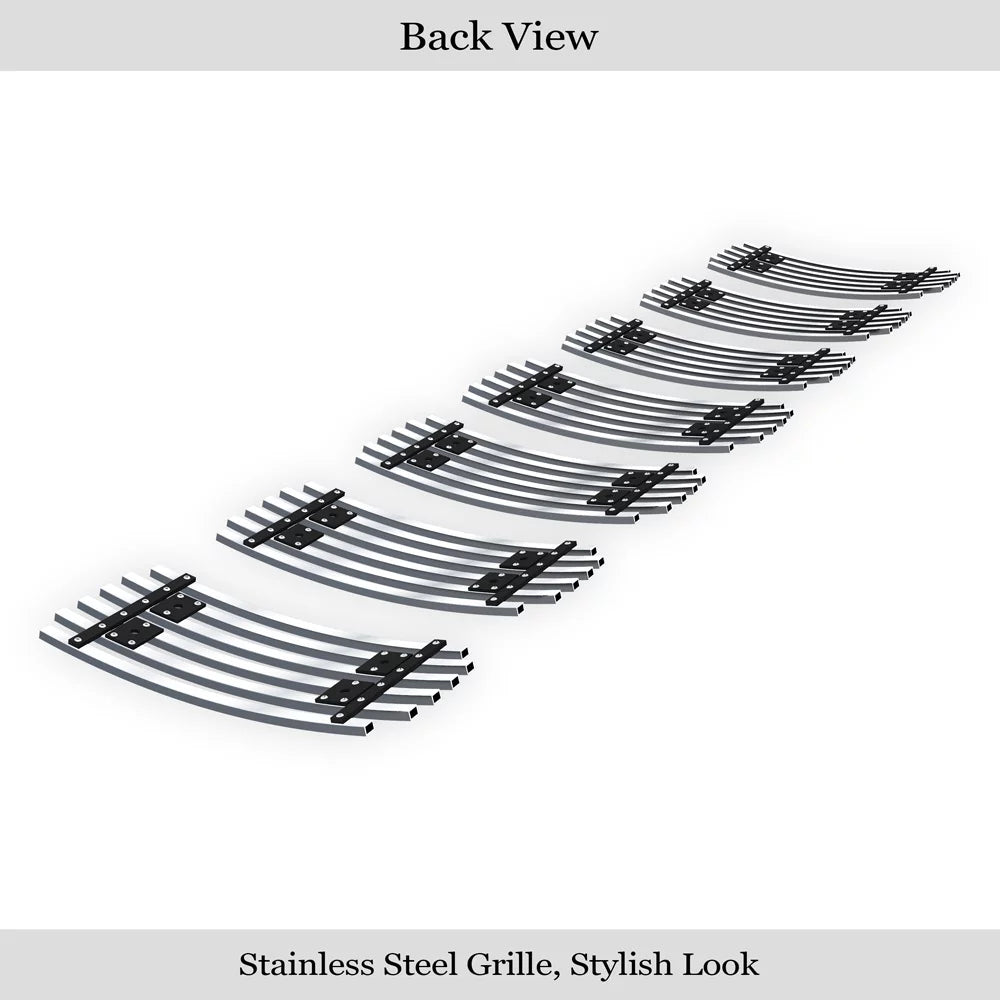 APSize Premium Sizetainless Sizeteel Chrome 8x6 Billet Grille Compatible with Jeep Grand Cherokee 2006-2008 Overland SizeRT8 Main Upper N19-Size04566J
