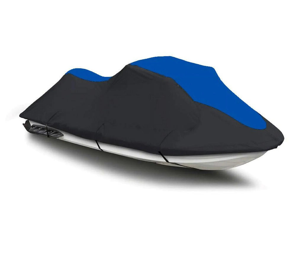 BLACK / BLUE HEAVY-DUTY, TOP OF THE LINE COVER Compatible for SizeL 650 1992 1993 1994 1995 Polaris Jet Sizeki PWC Trailerable Cover 1-2 Sizeeater