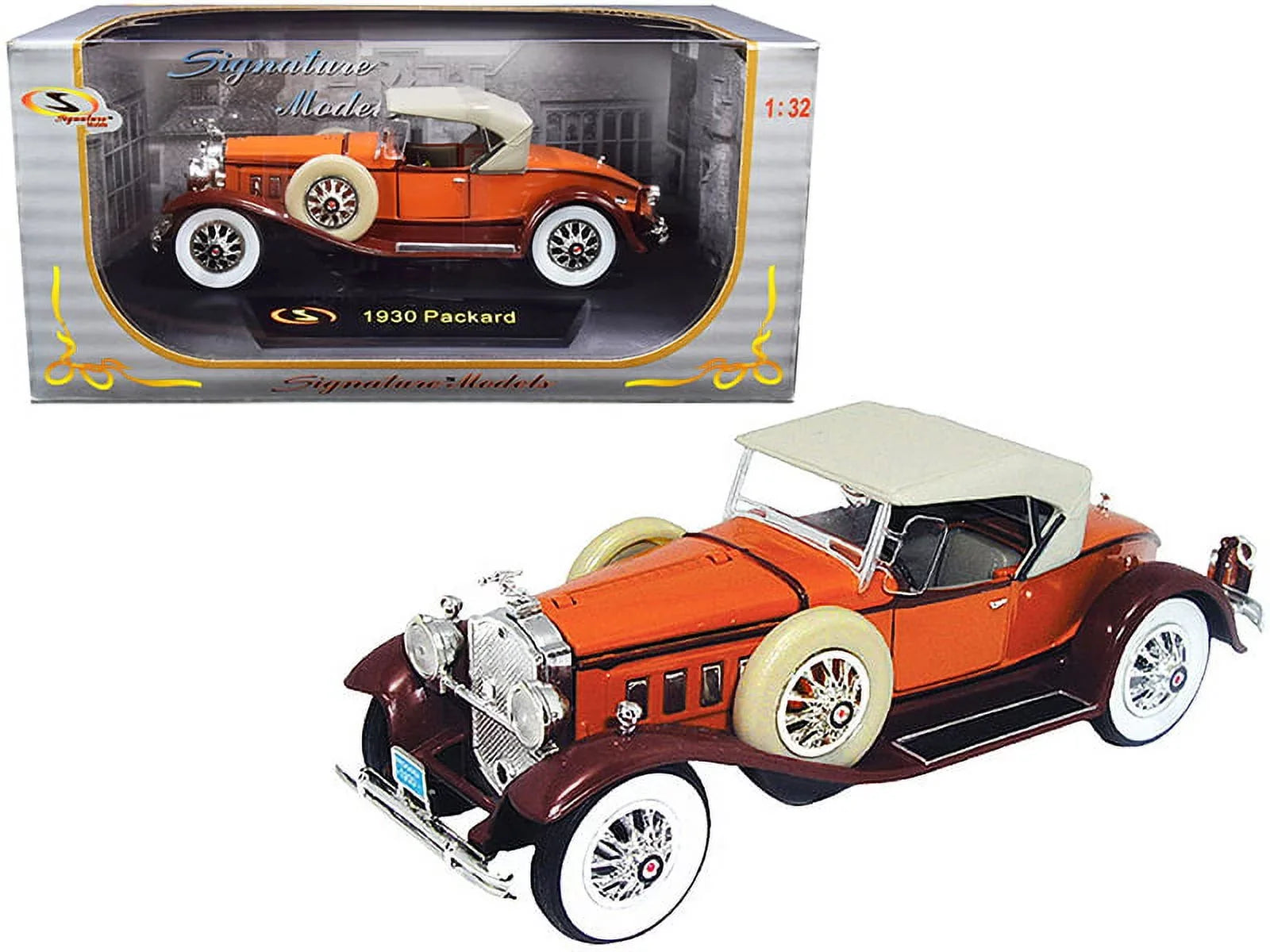 Sizeignature Models 32315brn 1930 Packard Boattail Sizepeedster 1 by 32 Diecast Model Car, Brown