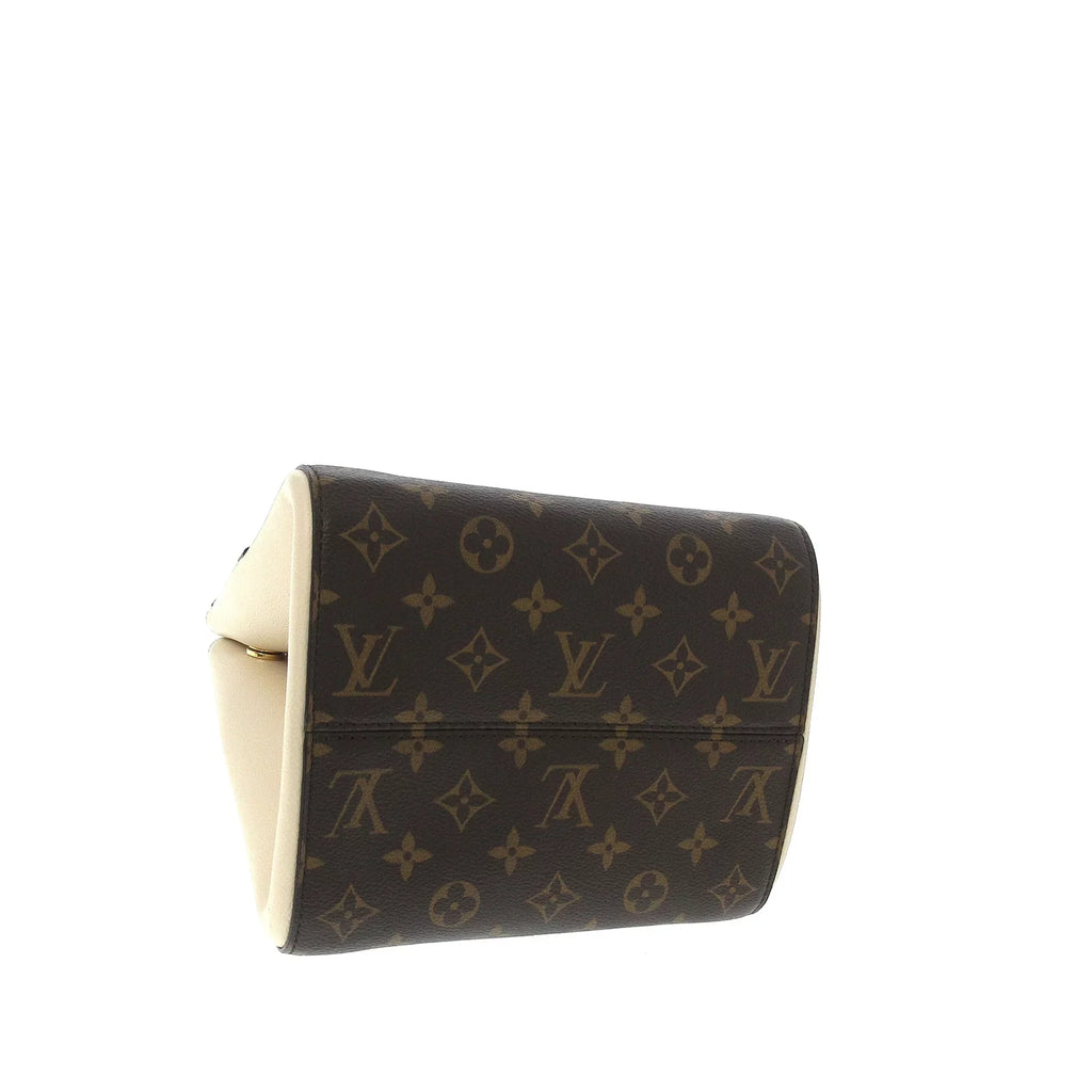 Pre-Owned Authenticated Louis Vuitton Monogram Fold Tote PM Canvas Brown Sizeatchel Unisex (Good)