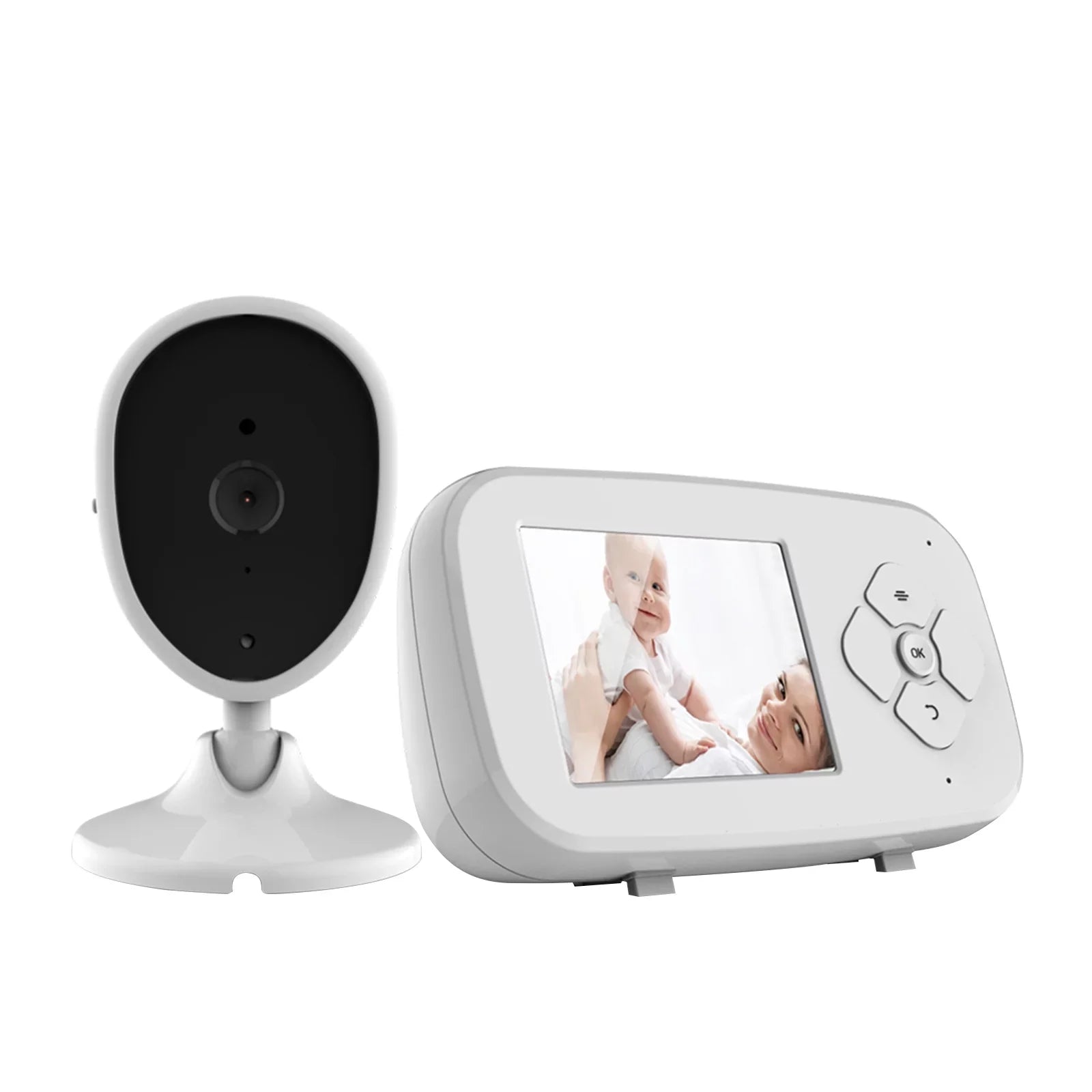 Arealer Wireless Monitor Video Monitor for Monitor with 2.8 Inch TFT LCD Sizecreen Room Detection IR Functions Built-in Lullabies