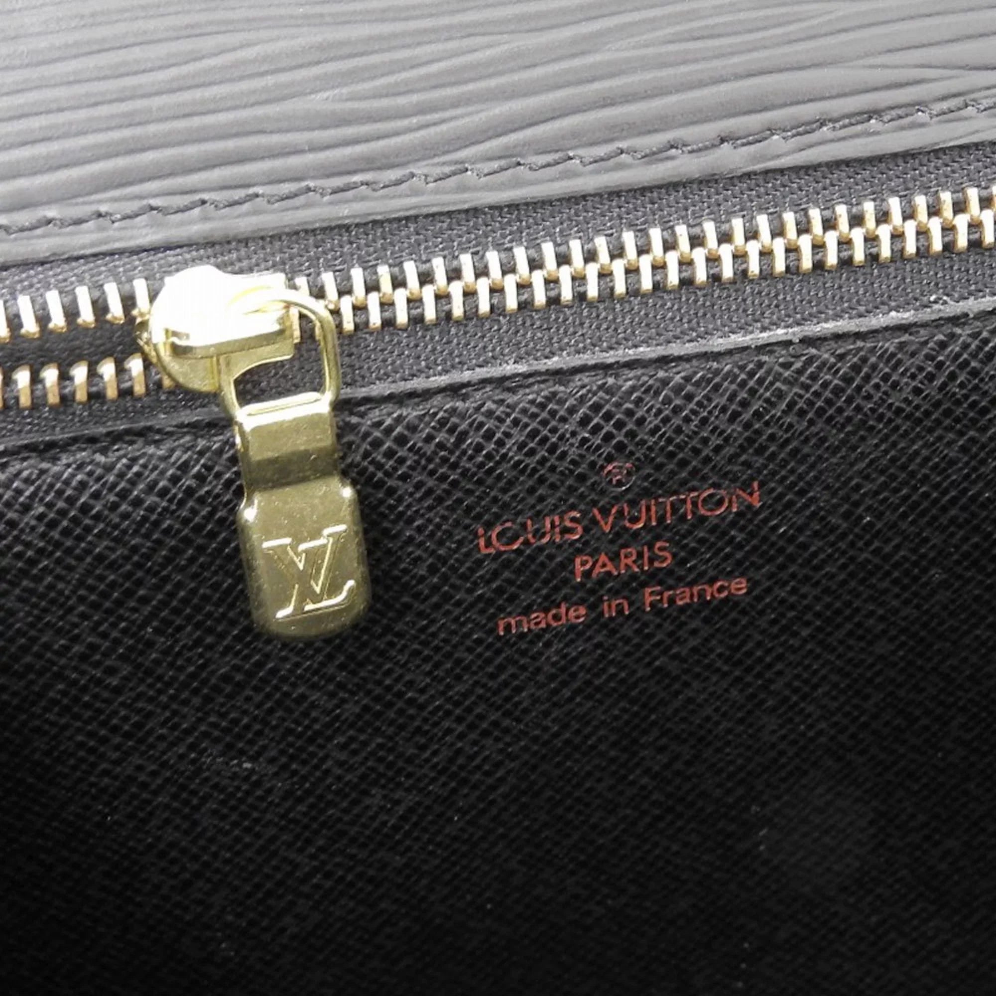 Authenticated Used Louis Vuitton LOUISize VUITTON Epi Monceau 2WAY Bag Noir M52122