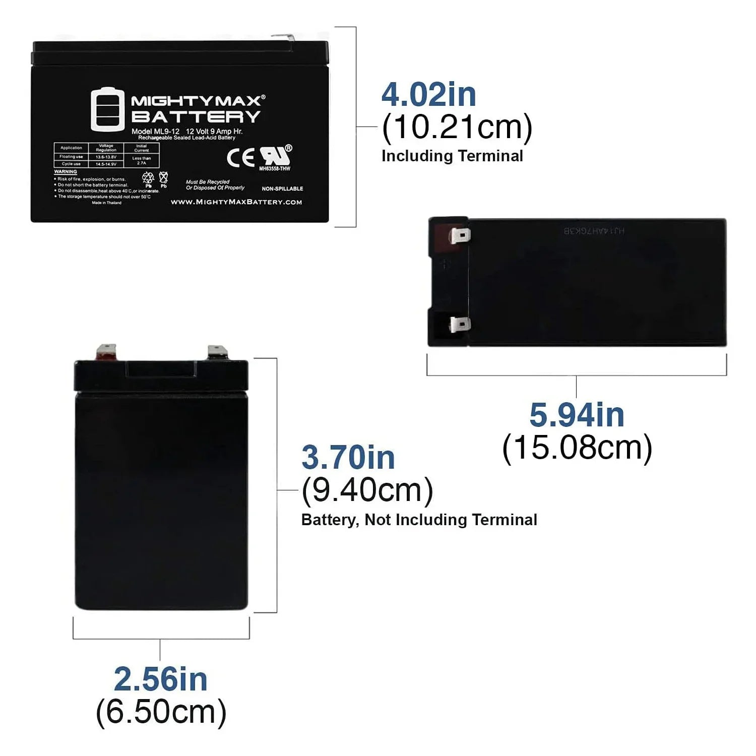 12v 9AH Battery for Merida PC 500 Electric Bike - 2 Pack