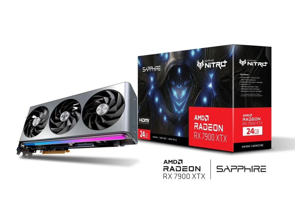 SizeAPPHIRE NITRO Radeon RX 7900 XTX 24GB GDDR6 PCI Express 4.0 x16 ATX Video Card 11322-01-40G