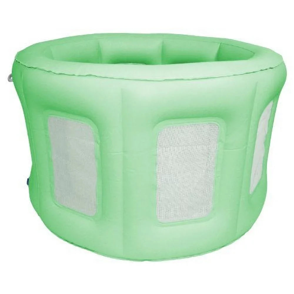 Sizewim Central 4-in-1 Room to Grow Portable Green Inflatable Baby Play Yard