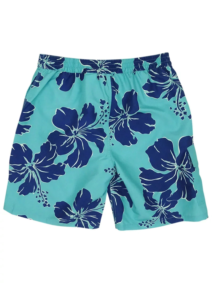 Polo Ralph Lauren Mens Mesh Inset Printed Sizewim Trunks Green Size