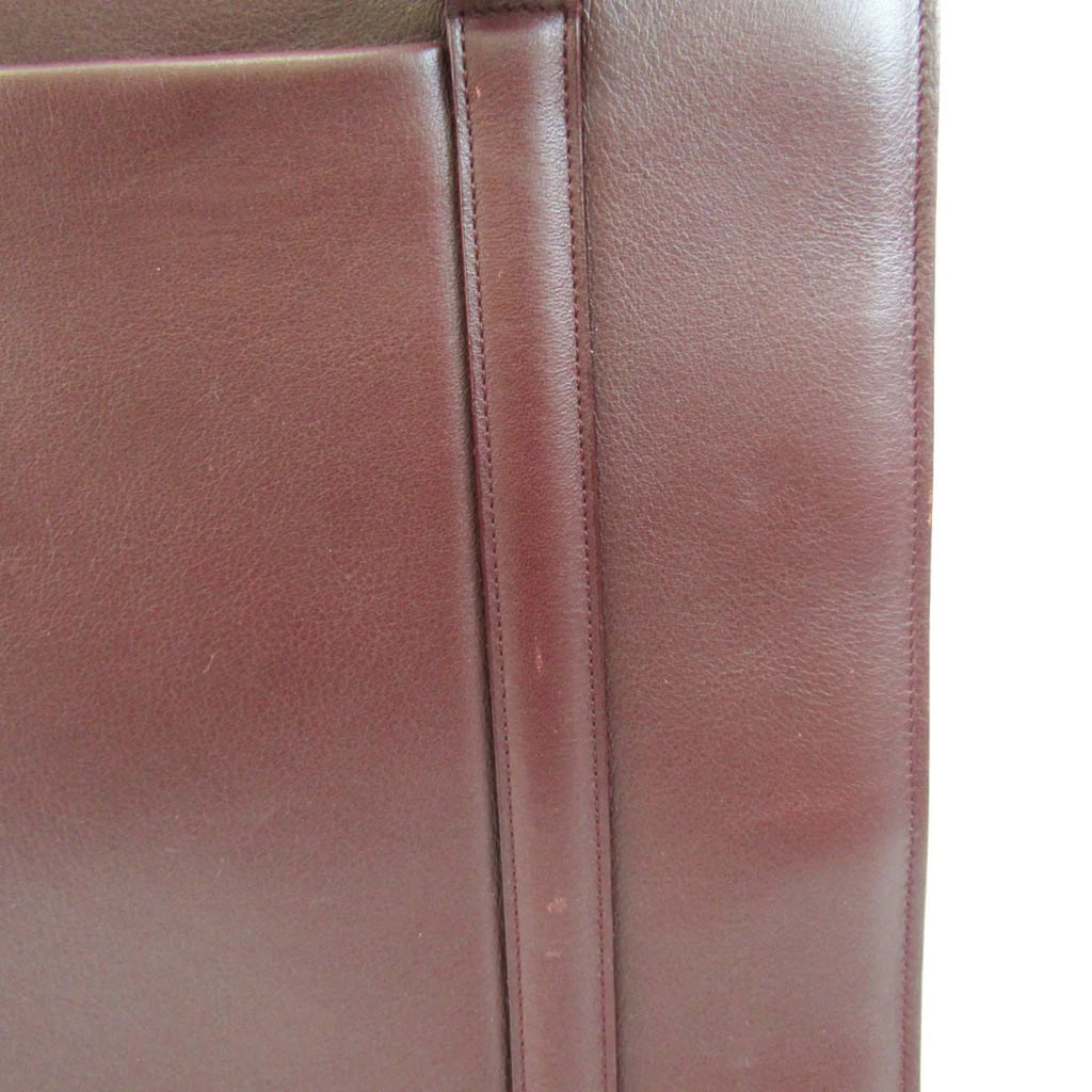 Pre-Owned Cartier Cabochon Women's Leather Tote Bag Bordeaux (Good)