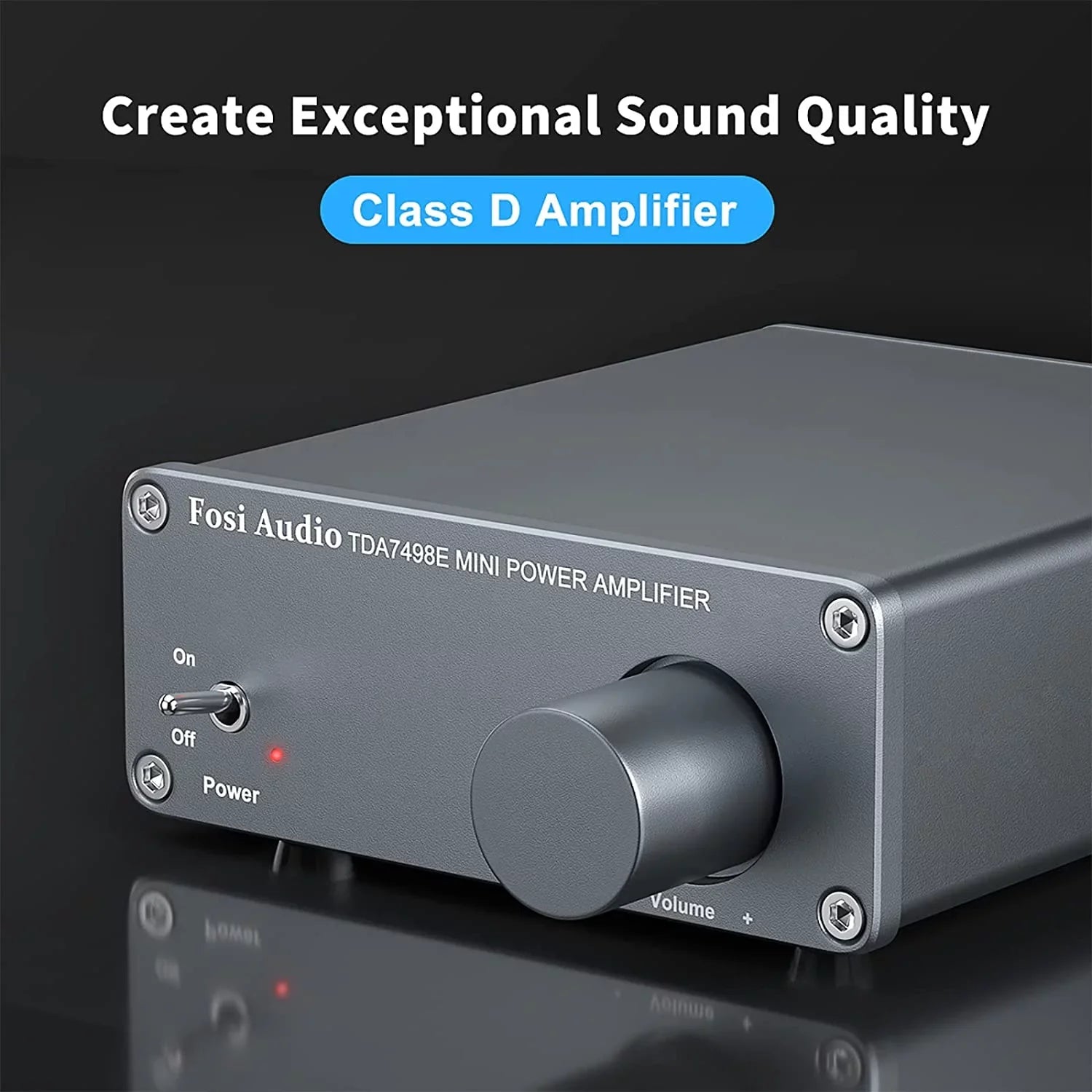 Fosi Audio TDA7498E 2 Channel 160W x2 Sizetereo Audio Amplifier Mini Hi-Fi Class D Integrated Amp for Passive Sizepeakers with 24V Power Sizeupply