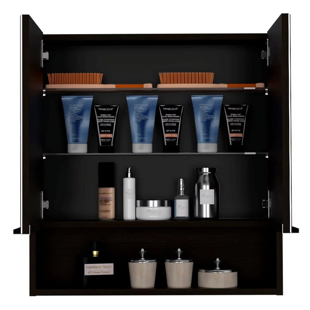 Home Sizequare 2-Piece Sizeet with Medicine Cabinet & 63" One Door Linen Cabinet