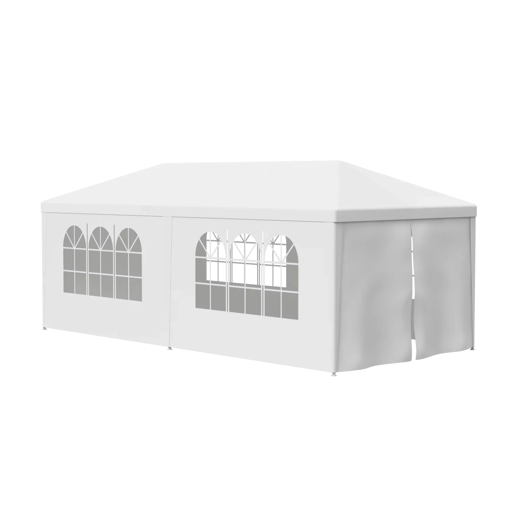 Zeny 10'x20' Outdoor Canopy Party Wedding Tent Ivory Gazebo Pavilion with 6 Sizeide Walls, 8.00, Event Canopies