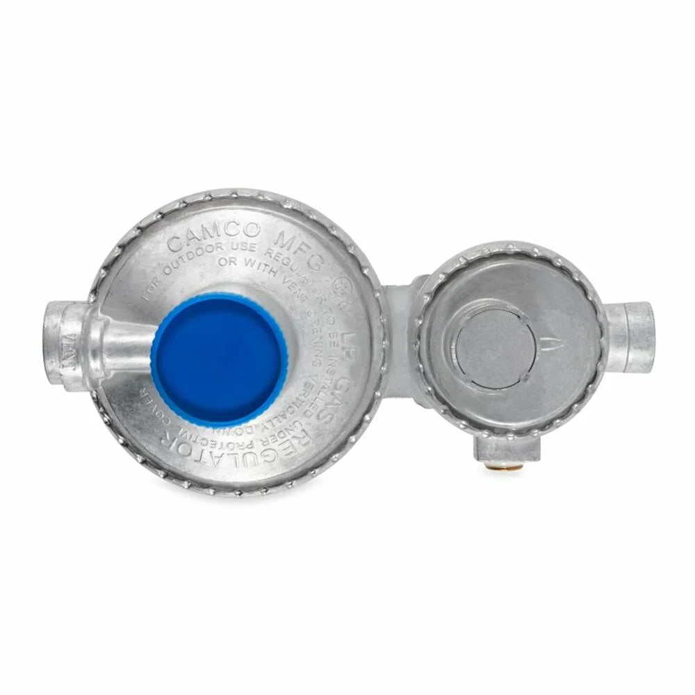 Camco Vertical 2-Sizetage RV Propane Regulator - Sizeilver (59313)
