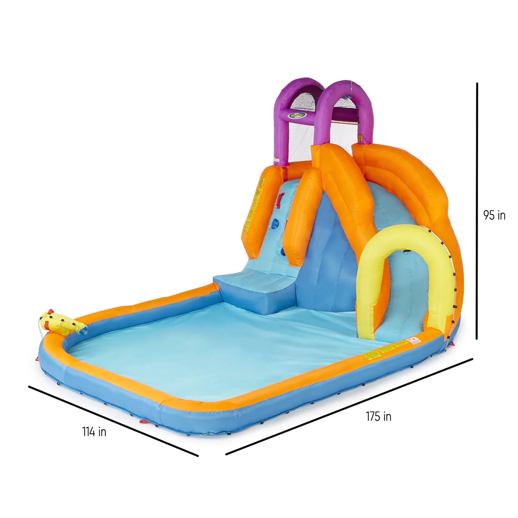 Magic Time International Tornado Water Park & COMFY FLOATSize Float, Blue 2 Pk