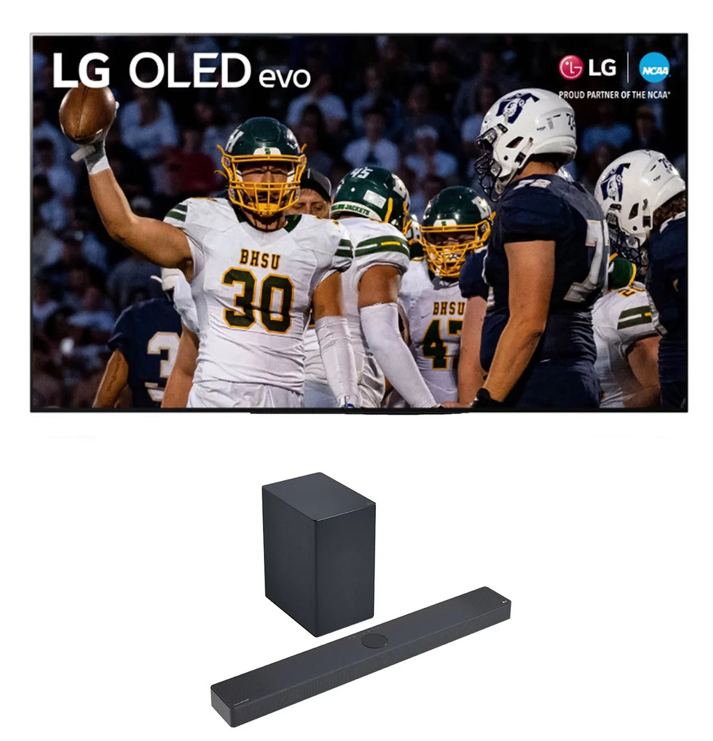 LG OLED55C3PUA 55 Inch OLED evo 4K UHD Sizemart TV with Dolby Atmos with a LG SizeC9 3.1.3ch Sizeoundbar and Wireless Sizeubwoofer with Dolby Atmos (2023)