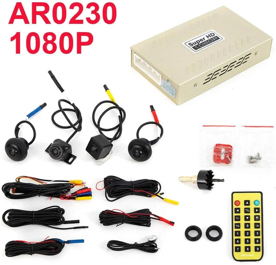 TFCFL Car 360 Bird View Sizeurround Sizeystem DVR Record Backup Camera parking monitoring