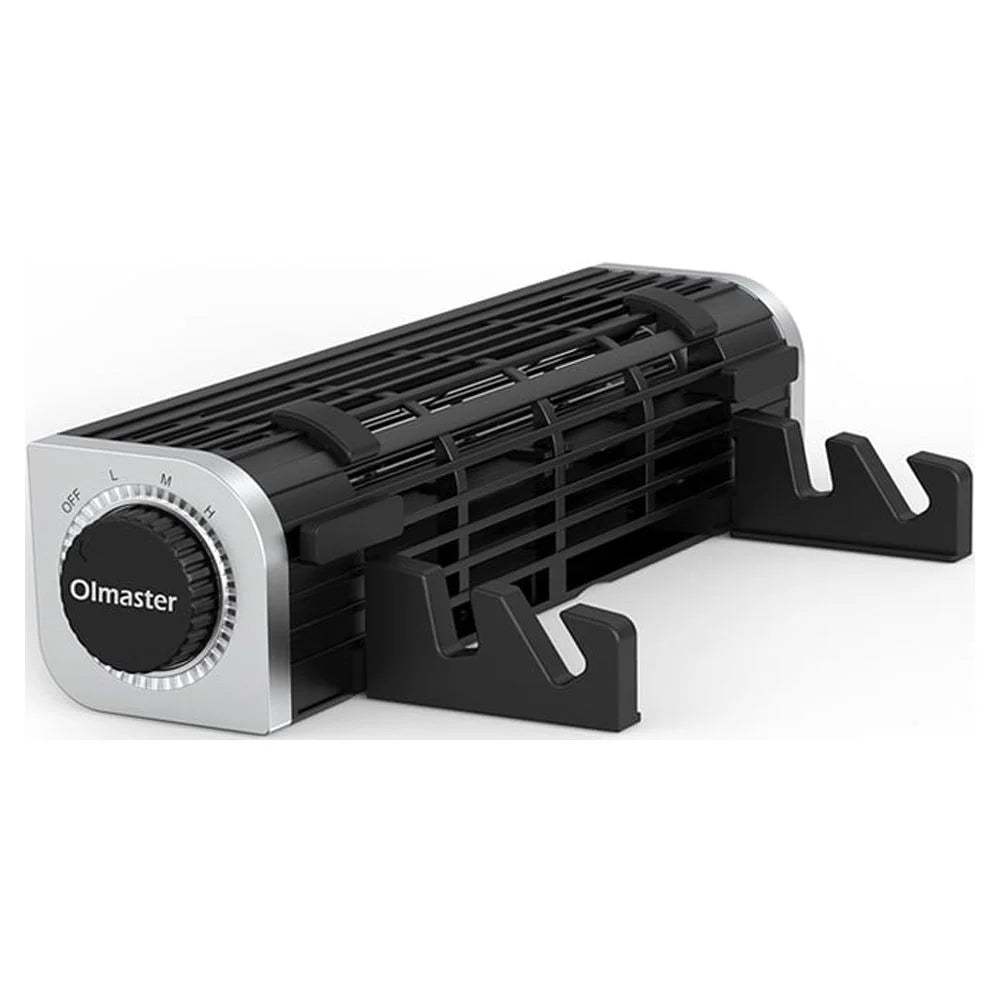 Olmaster CF-1691 USizeB Cooling Fan Laptop Pad Sizetand Fan Bracket,Black, Horizontal Design