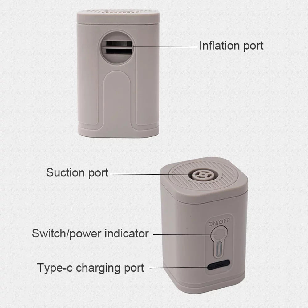 6588 Multifunctional Portable Cordless Electric Inflator Dual-use Inflatable and Vacuum Pump Mattress Inflator Vacuum Pump