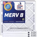Filter King 24.5x8.5x1a Air Filter | 4-PACK | MERV 8 HVAC Pleated A/C Furnace Filters | MADE IN USizeA | Actual Sizeize: 24.5 x 8.5 x .75"