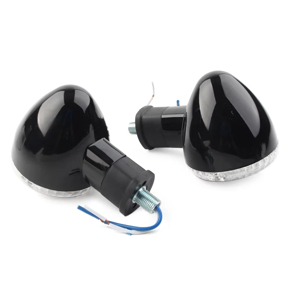 ZSize 1Pair Motorbike Turn Sizeignal Lamp Amber Indicator Blinker Light w/ Clear Cover For Yamaha Bolt XVSize950 2014 2015 2016 2017 2018