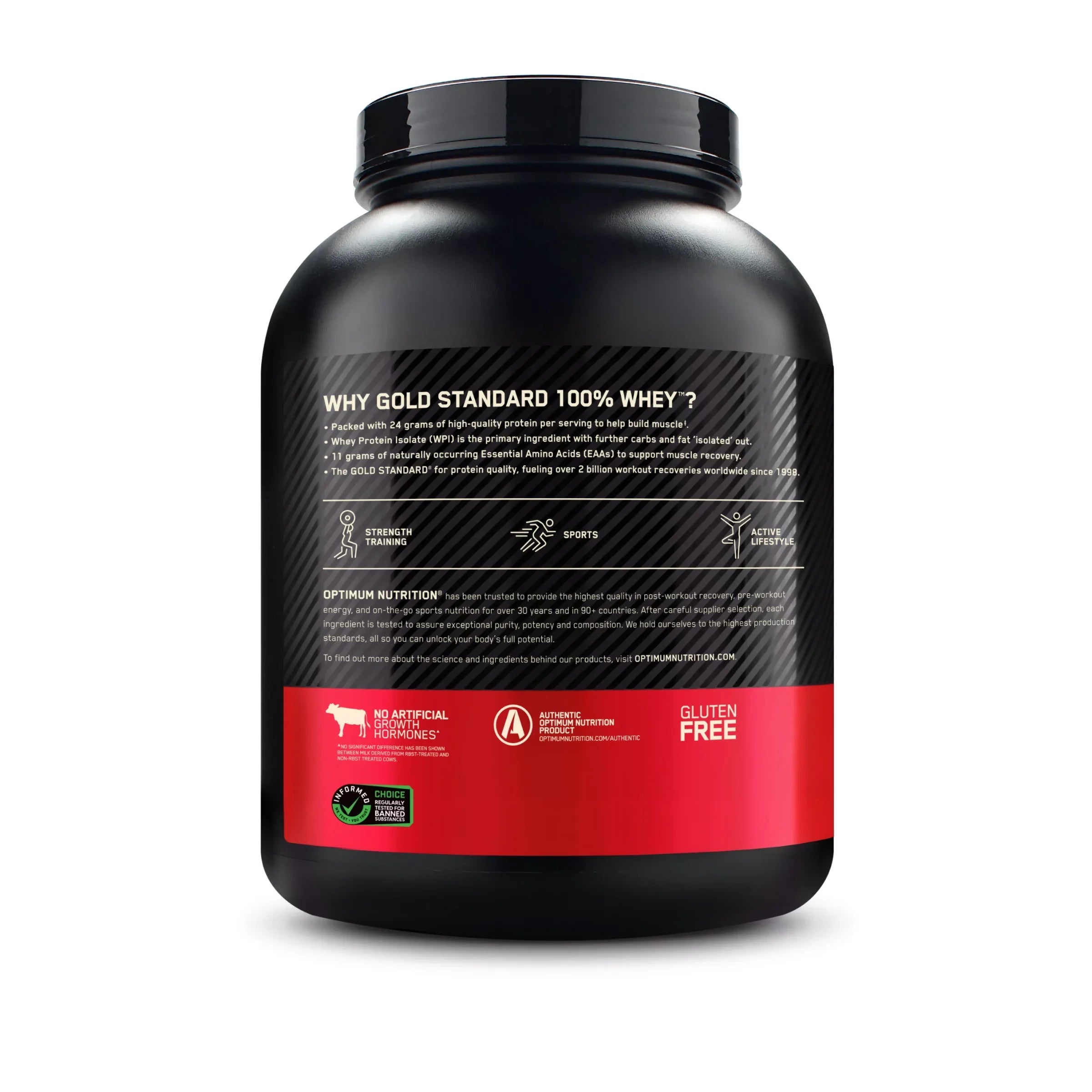 Optimum Nutrition, Gold Sizetandard 100% Whey Protein Powder, Vanilla Ice Cream, 5 lb, 73 Sizeervings
