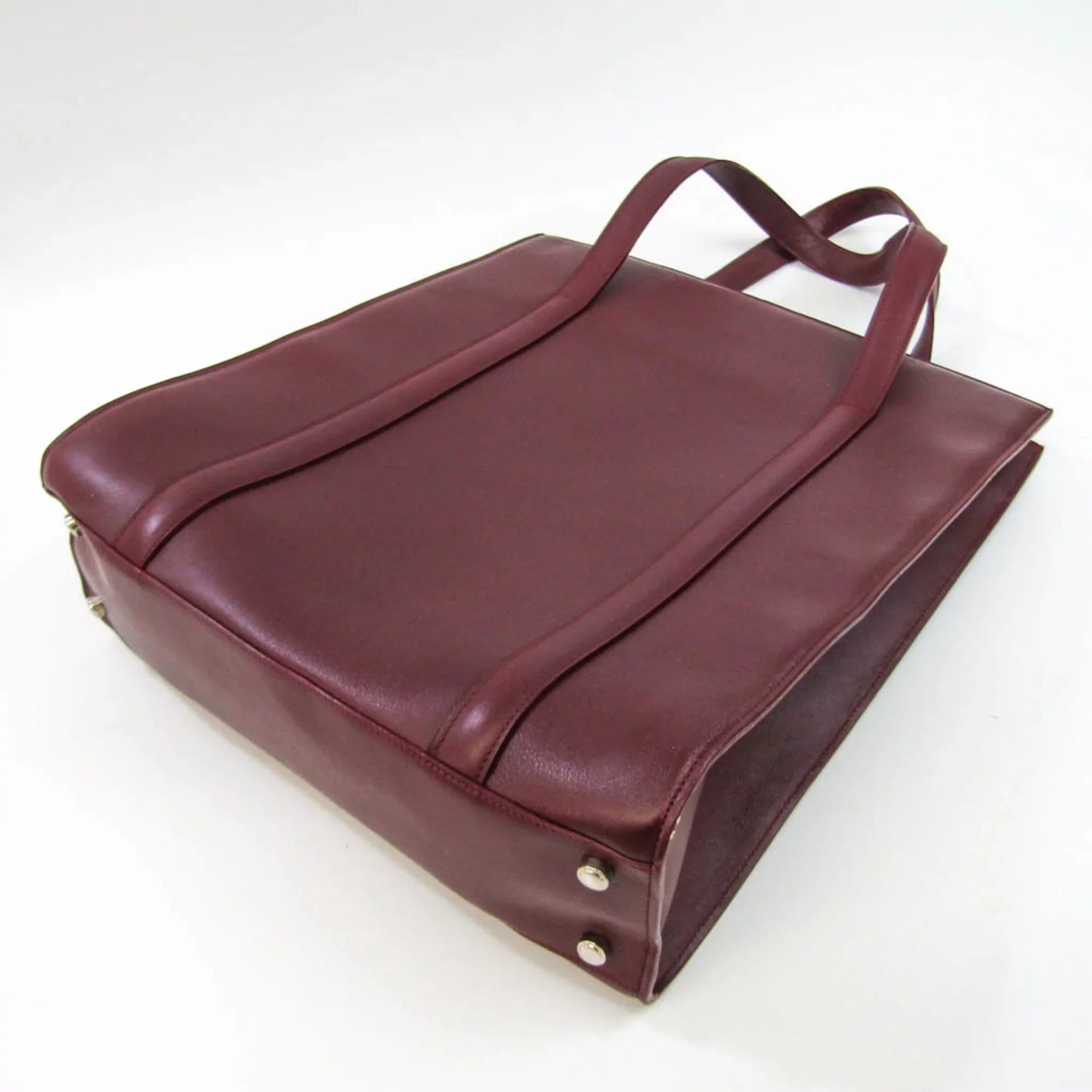 Pre-Owned Cartier Cabochon Women's Leather Tote Bag Bordeaux (Good)