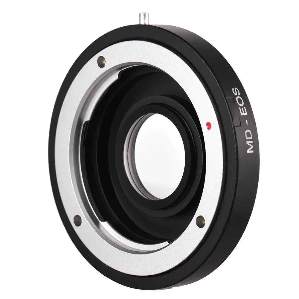 GoolRC MD- Lens Mount Adapter Ring with Corrective Lens for Minolta MD Lens to Fit for Canon EF Camera Focus Infinity