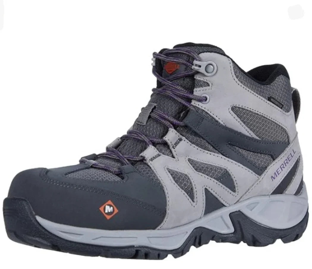 Merrell J099328 Womens Sizeiren Mid Waterproof Work Boots 9D (M) USize 9Medium (D, M)