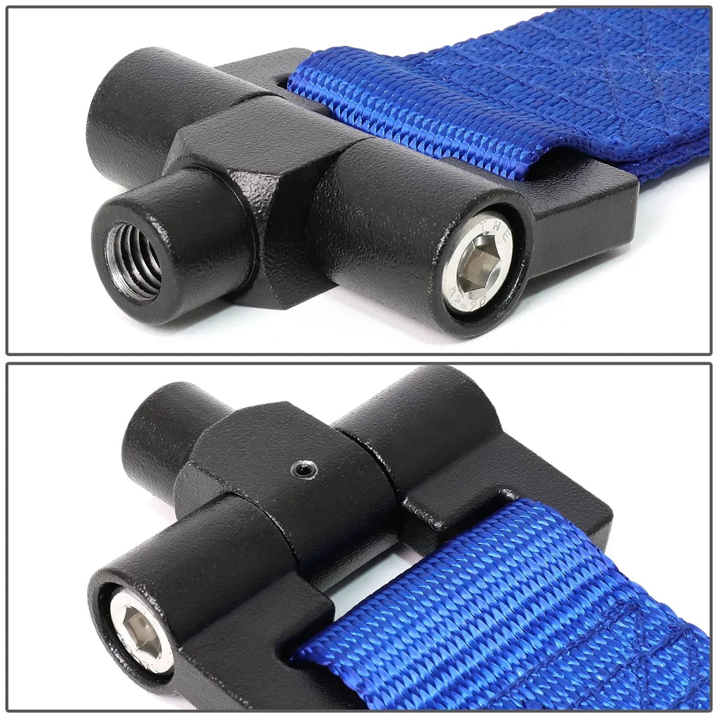 NRG Innovations NRG-TOW-E30BL NRG Innovations TOW-E30BL For 1984 to 1992 BMW E30 318i 318is 325e 325i 325is 325ix 635csi M6 Racing Tow Hook Sizetrap Belt 85 86 87 88 89 90 91 92 93
