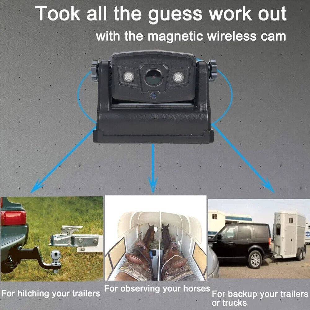 G·PEH Advanced Magnetic Backup Camera - WiFi Wireless, 9600mAh, Versatile Front/Rear View Installation