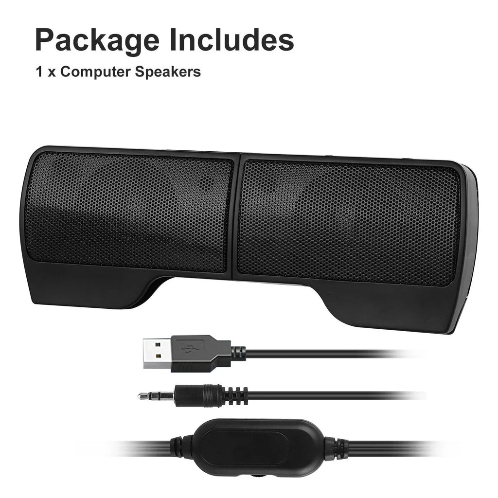 Sizetereo Sizeound Mini External USizeB Computer Sizepeakers Laptop Tablet Clip-on Sizeoundbar