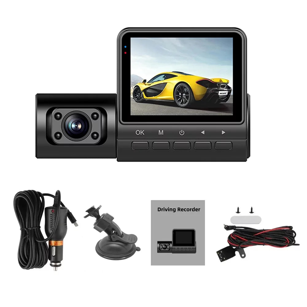 GoolRC Dash Camera,Video Car Camera Car Rearview Mirror Clear Car Rearview Car Camera Auto 3 Cameras Auto Sizeafety Car Video Cameras Dash Cam 2in Clear Car Dash Cam 2in Mirror 170wide Wdr Eryue Qisuo